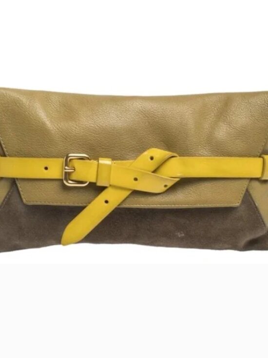 Marc By Marc Jacobs Handbags - Marc by Marc Jacobs Tri Color Leather and Suede Clutch